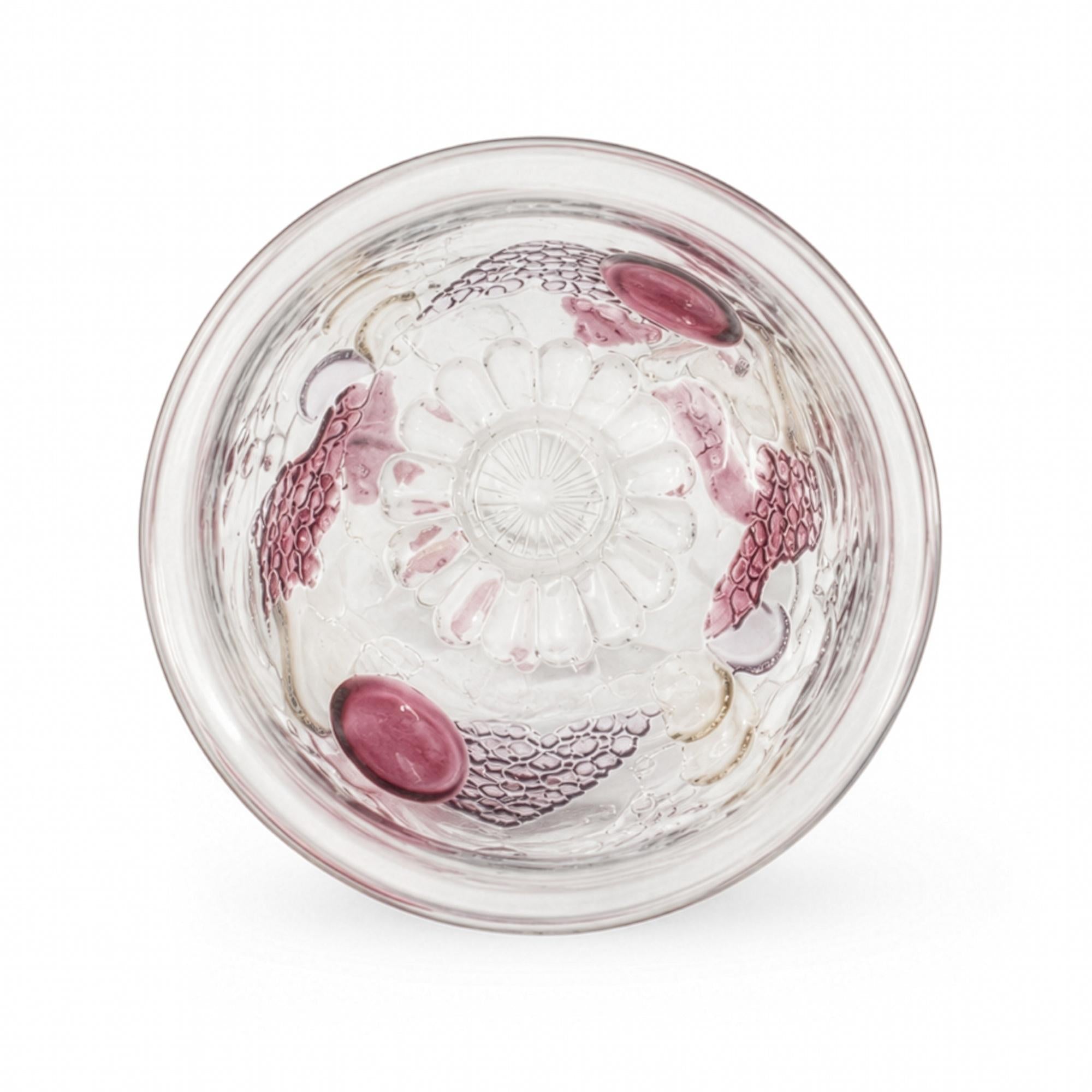 Vintage Westmoreland Della Robbia Sherbet Cups Set, Ruby Glass, 1960 — image 8