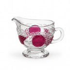 Vintage Westmoreland Della Robbia Ruby Flashed Glass Creamer and Sugar Set — image 5