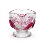 Vintage Westmoreland Della Robbia Ruby Flashed Glass Creamer and Sugar Set — image 6