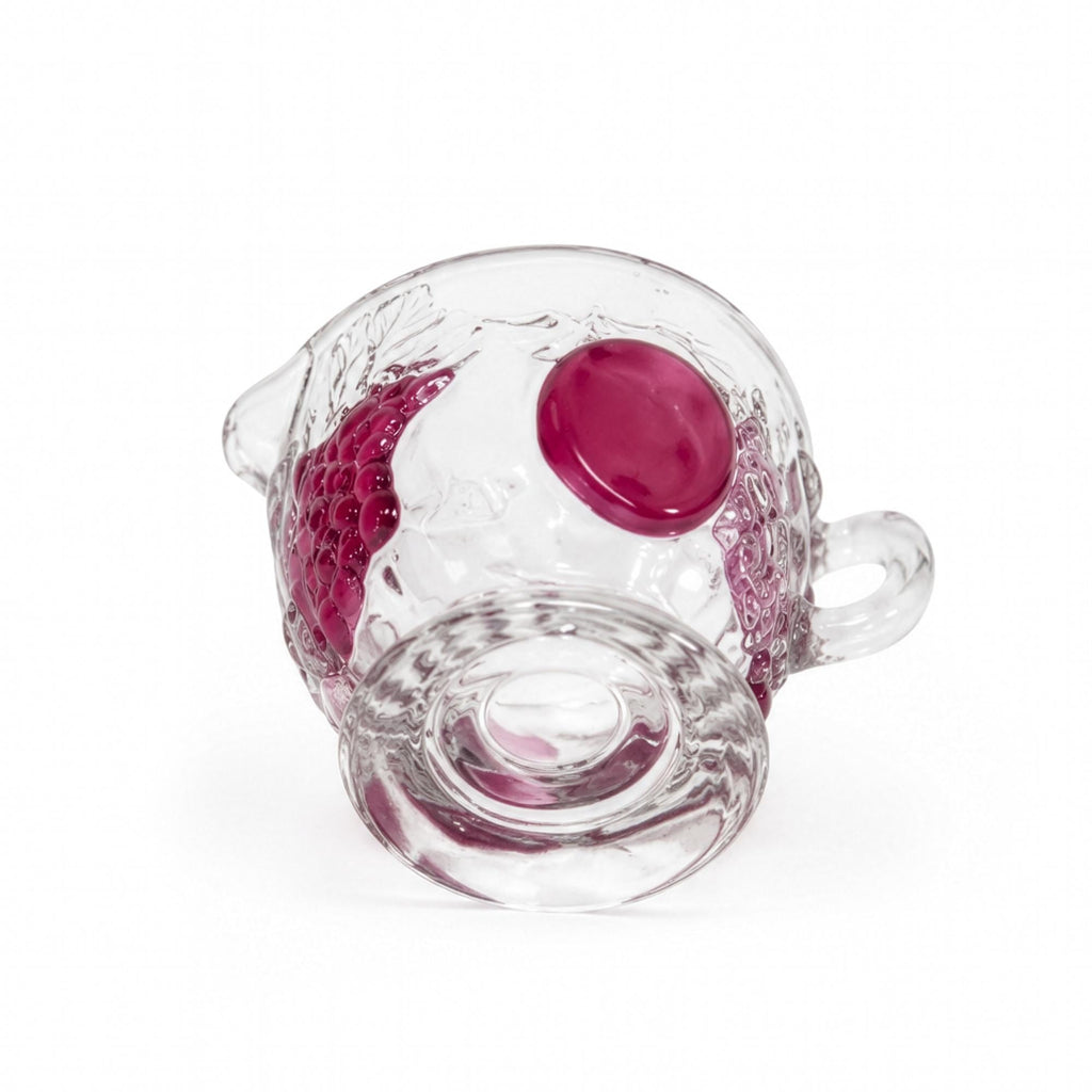 Vintage Westmoreland Della Robbia Ruby Flashed Glass Creamer and Sugar Set — image 8
