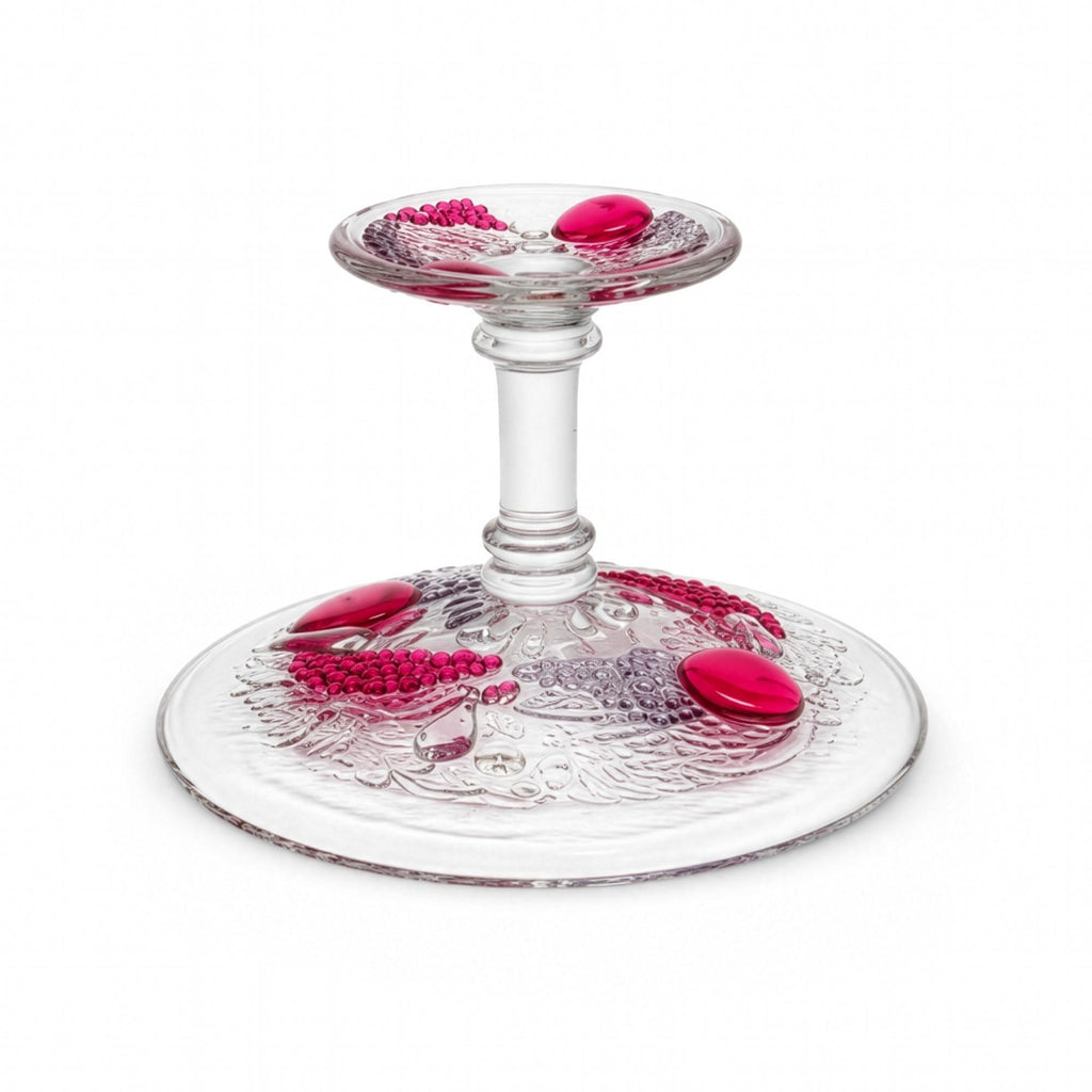 Vintage Westmoreland Della Robbia Ruby Flashed Glass Compote — image 3