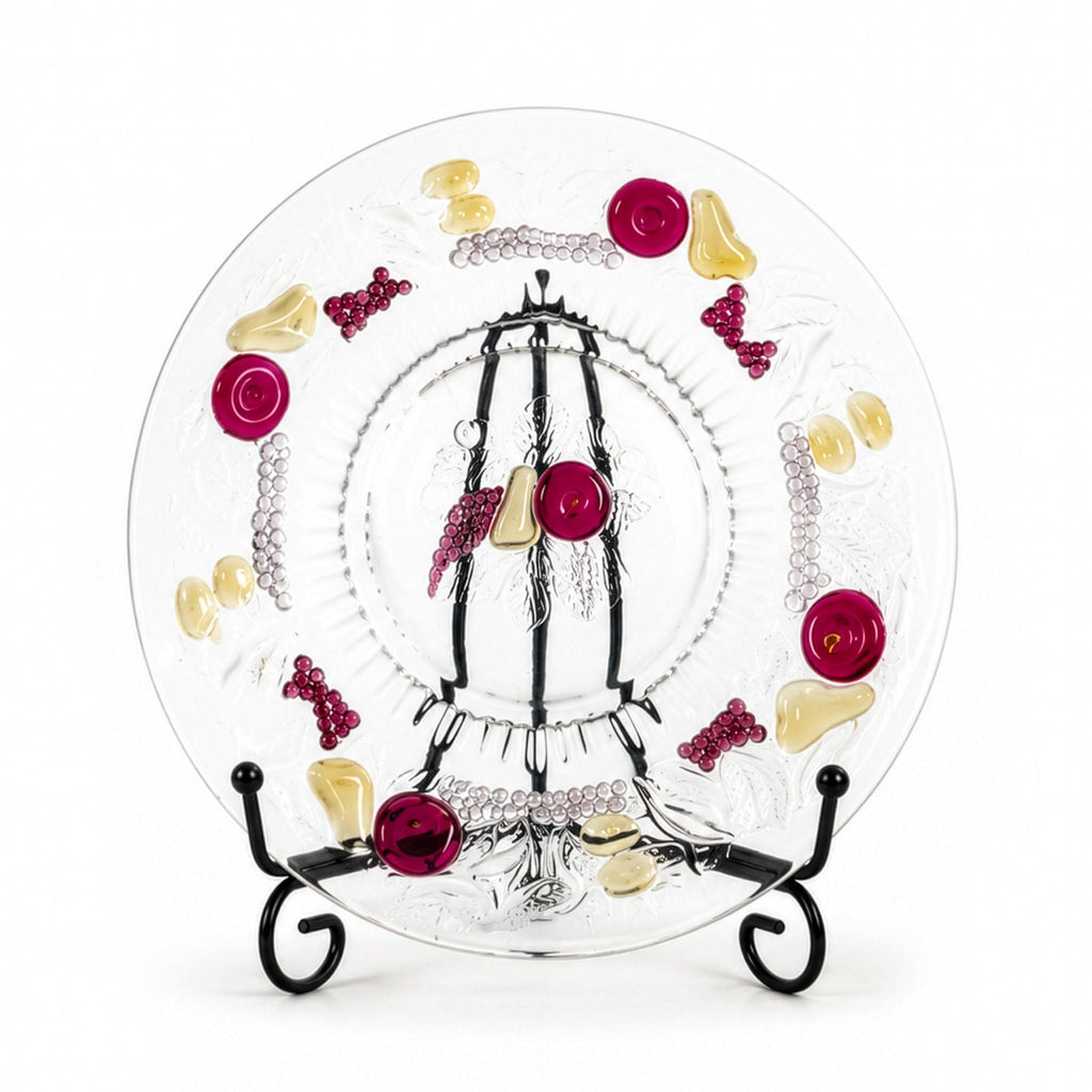 Vintage Westmoreland Della Robbia Glass Plate Set, 12 Pieces, 1960s — image 14