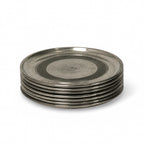 Vintage Pewter Wine Goblet Set of Eight with Coasters, 1960s Design