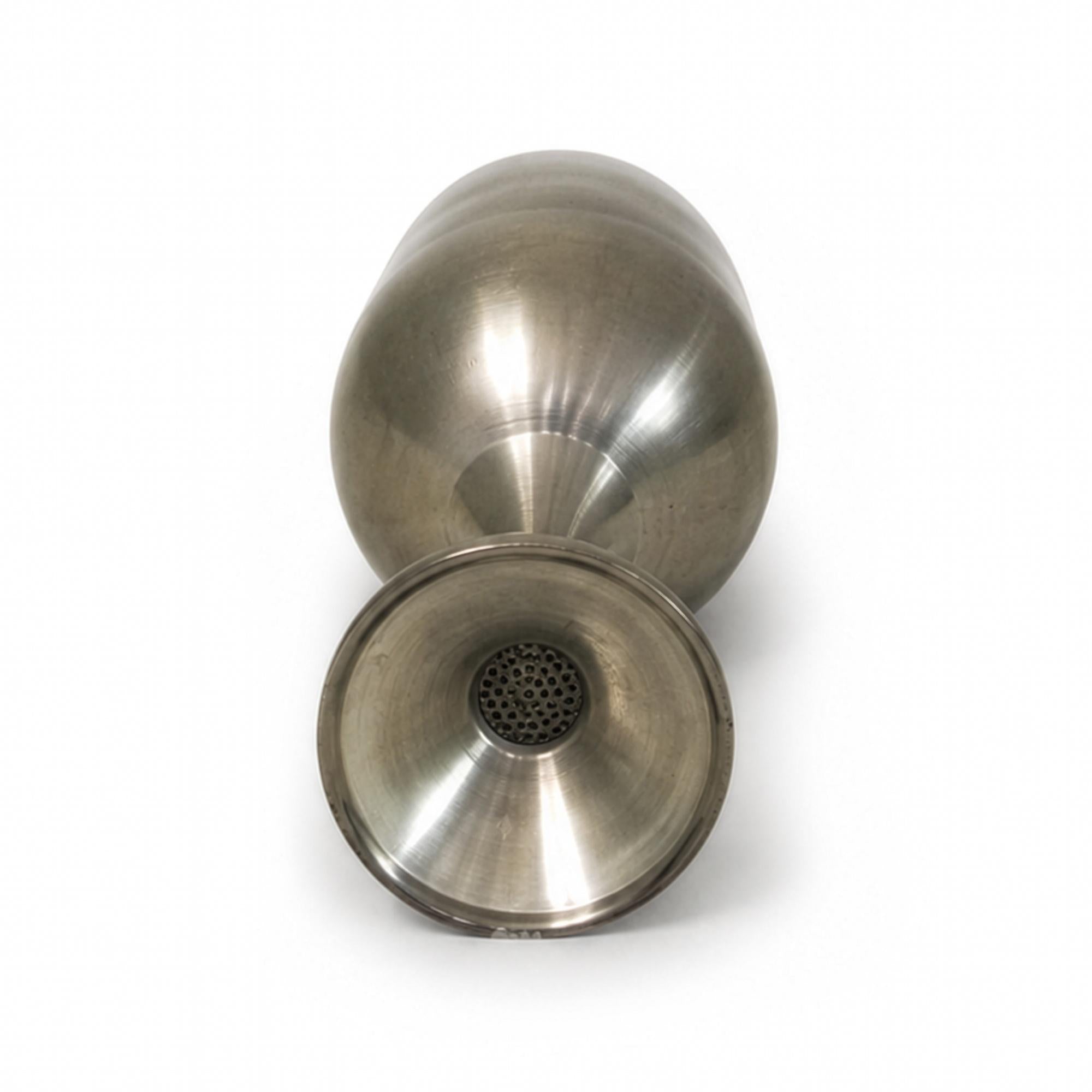 Vintage Pewter Wine Goblet Set of Eight with Coasters, 1960s Design