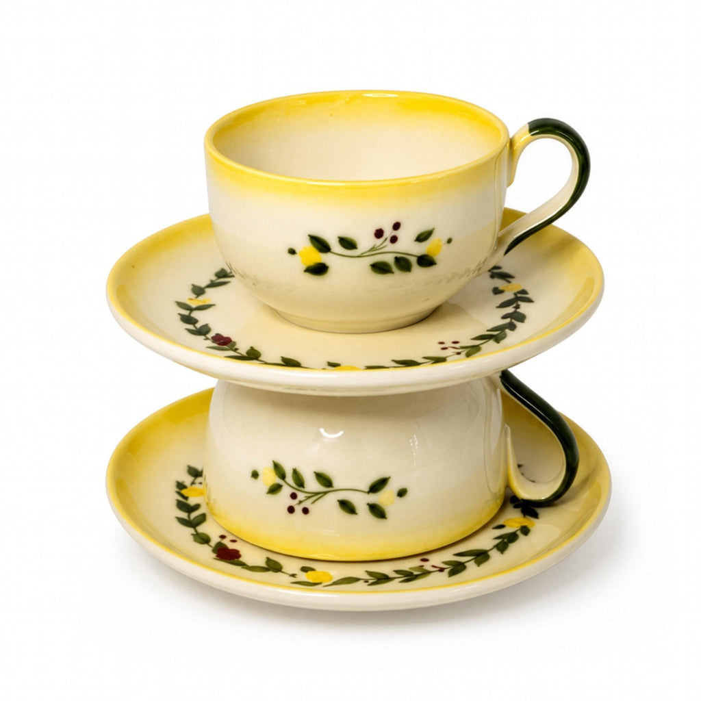 Brock of California Vintage 1950s Yellow Farmhouse Table Set, 7 Pieces — image 7