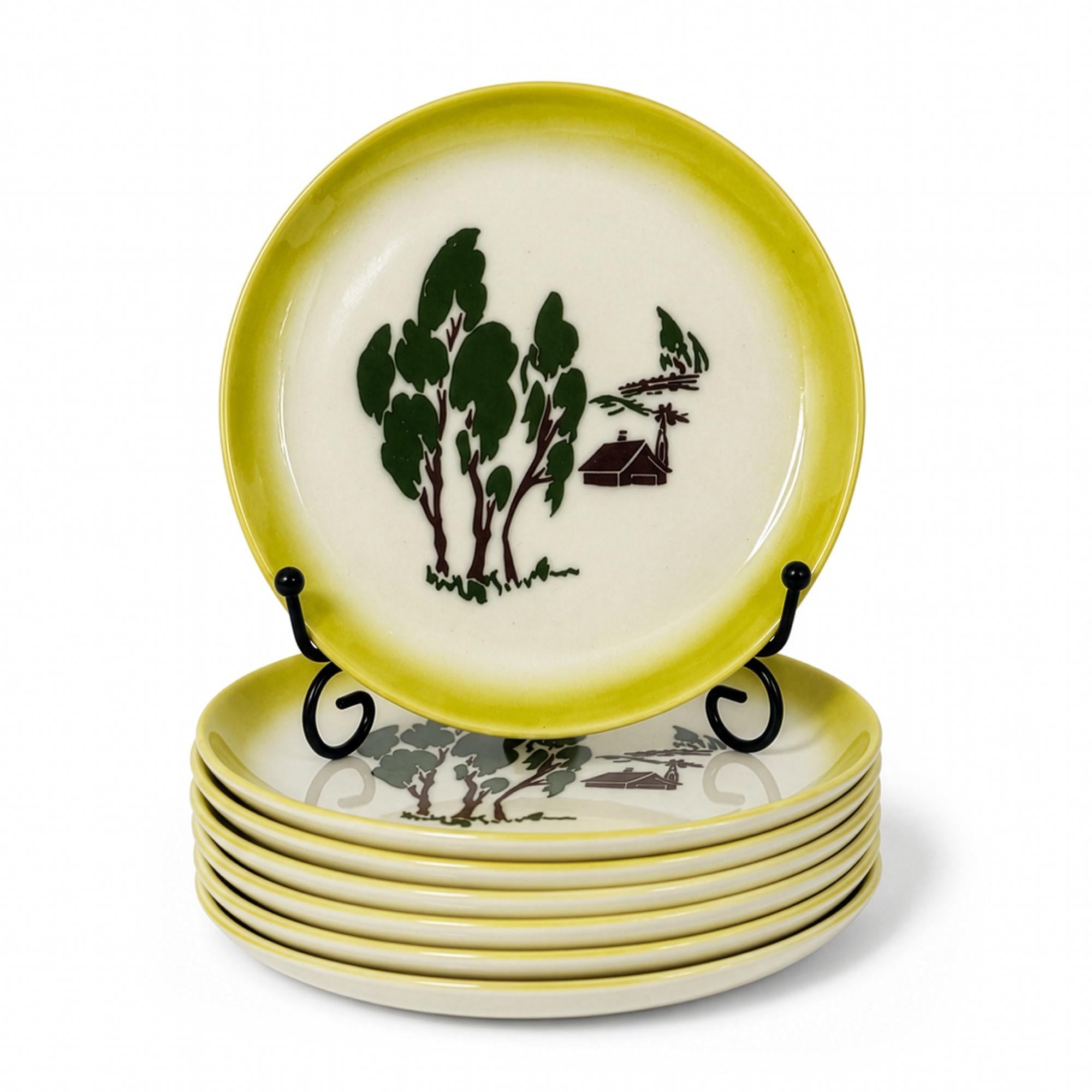 Vintage Brock of California Farmhouse Bread and Butter Plates Set — image 3