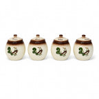 Vintage Brock of California Chanticleer Ceramic Condiment Jar Set — image 3