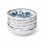 Set of 6 Vintage Meissen Blue Onion Butter Pats, Cobalt Porcelain — image 8