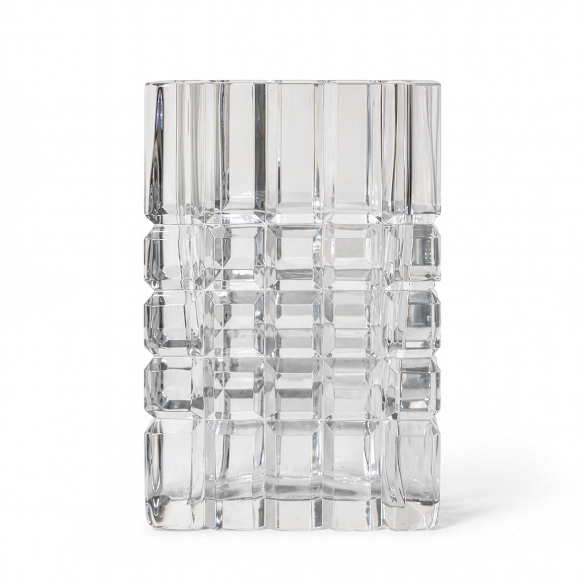 Sven Palmqvist Geometric Cut Crystal Vase for Orrefors, Sweden, 1960 — image 2