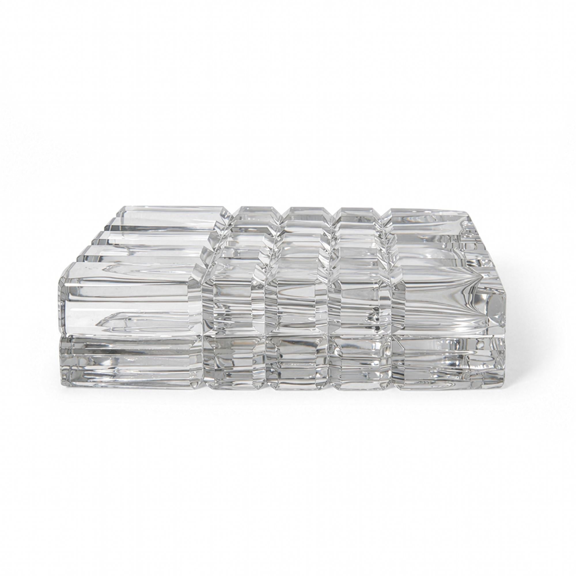 Sven Palmqvist Geometric Cut Crystal Vase for Orrefors, Sweden, 1960 — image 4