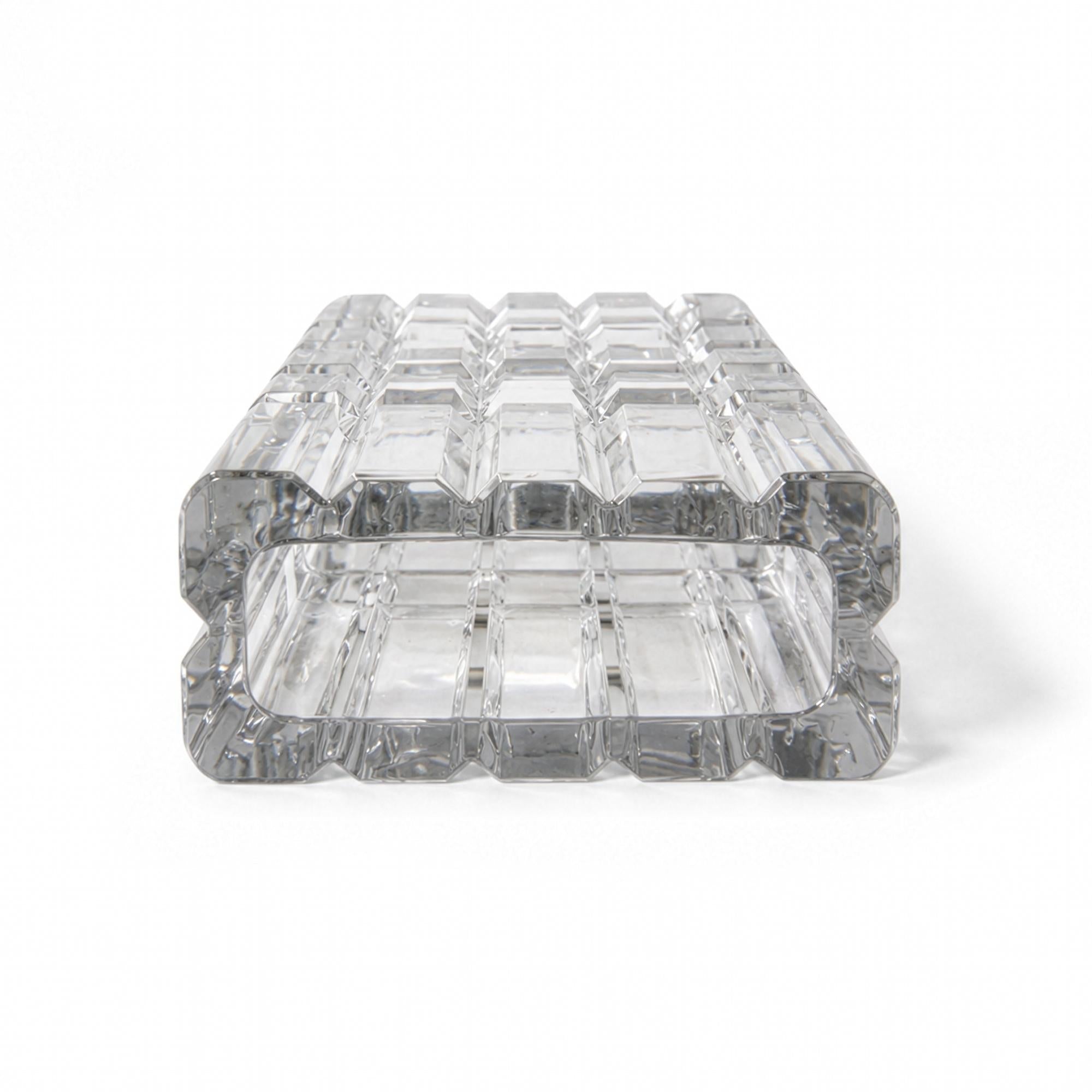Sven Palmqvist Geometric Cut Crystal Vase for Orrefors, Sweden, 1960 — image 5