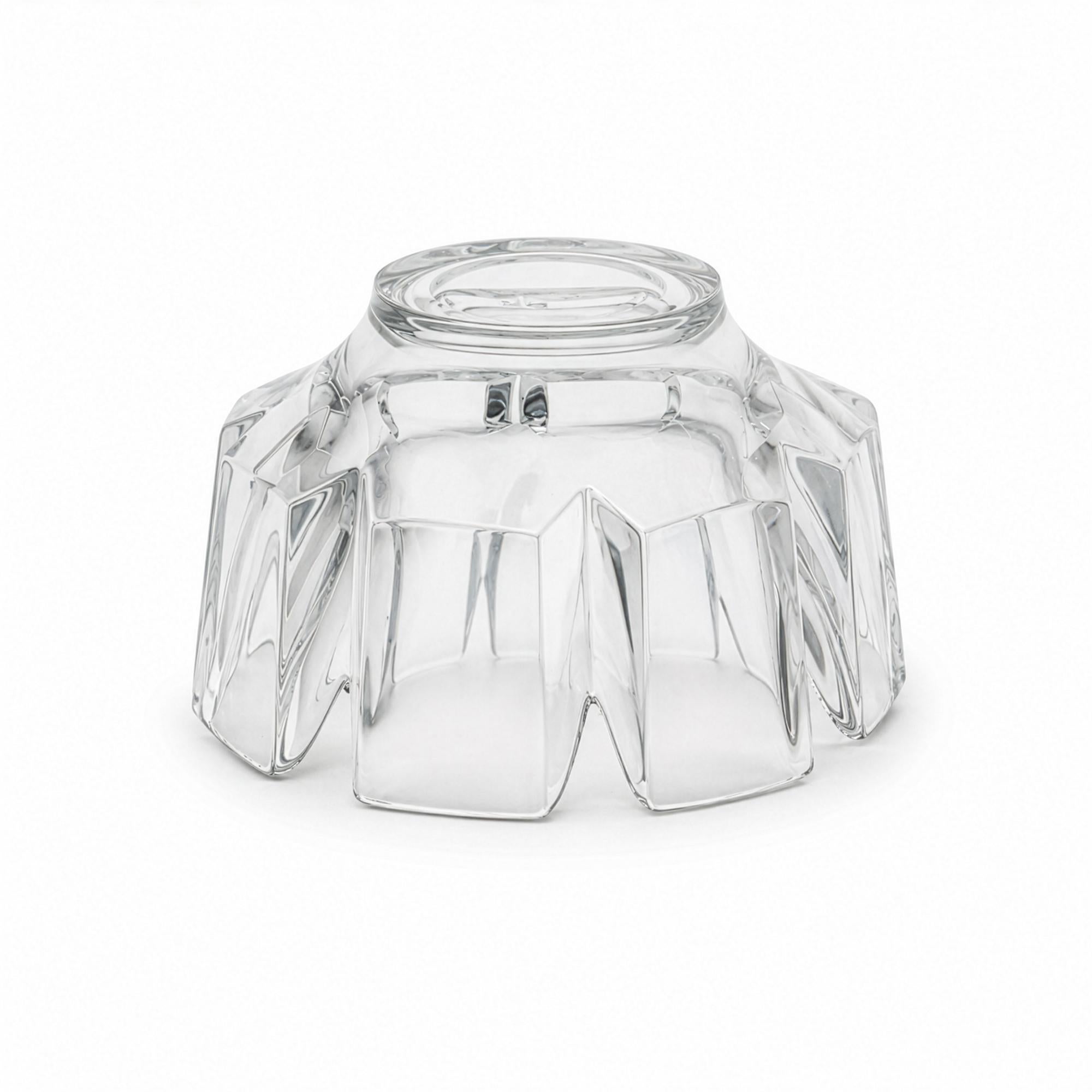 Lars Hellsten for Orrefors Corona Crystal Bowl, Sweden, 1970s — image 3