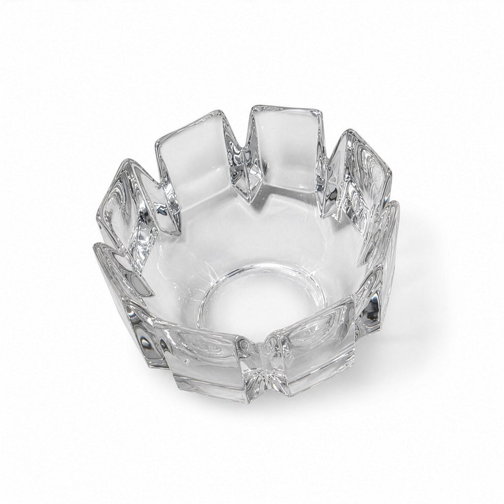 Lars Hellsten for Orrefors Corona Crystal Bowl, Sweden, 1970s — image 5