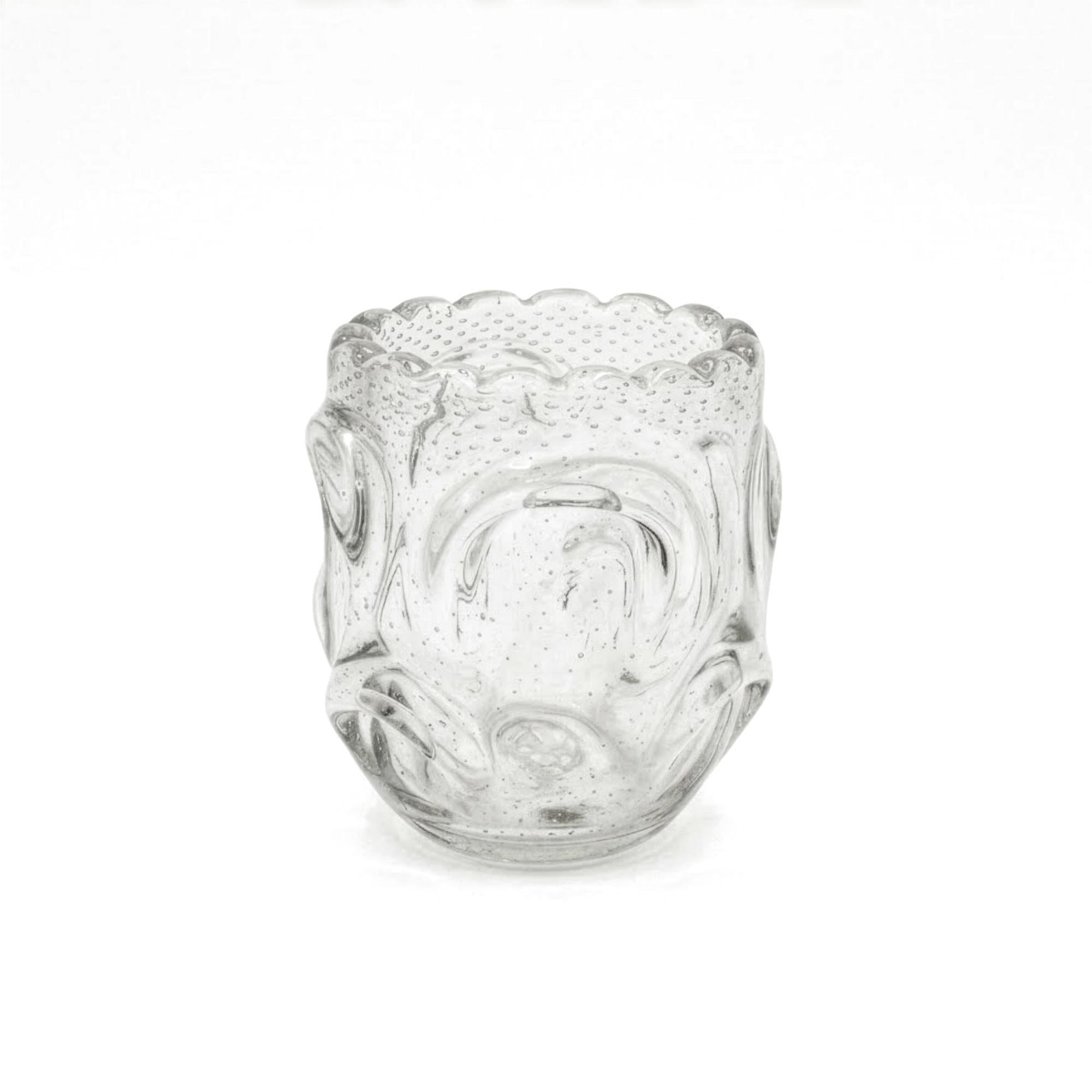 Mid-Century Vintage Scandinavian Art Crystal Vase, Sculptural Design — image 2
