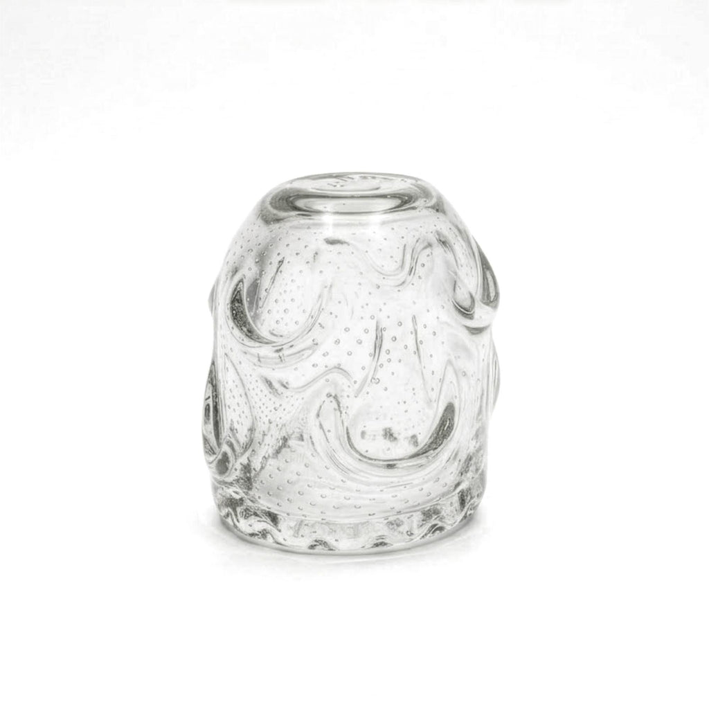 Mid-Century Vintage Scandinavian Art Crystal Vase, Sculptural Design — image 3