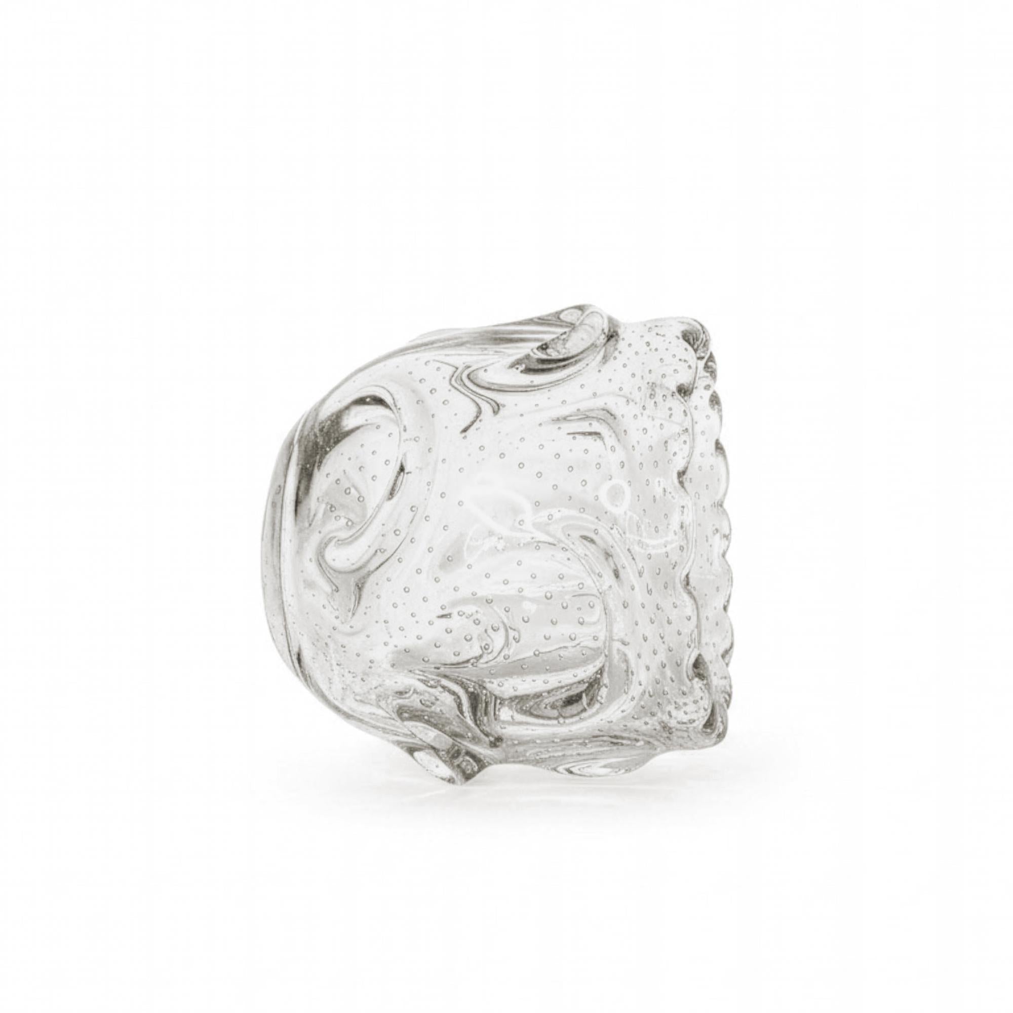 Mid-Century Vintage Scandinavian Art Crystal Vase, Sculptural Design — image 5