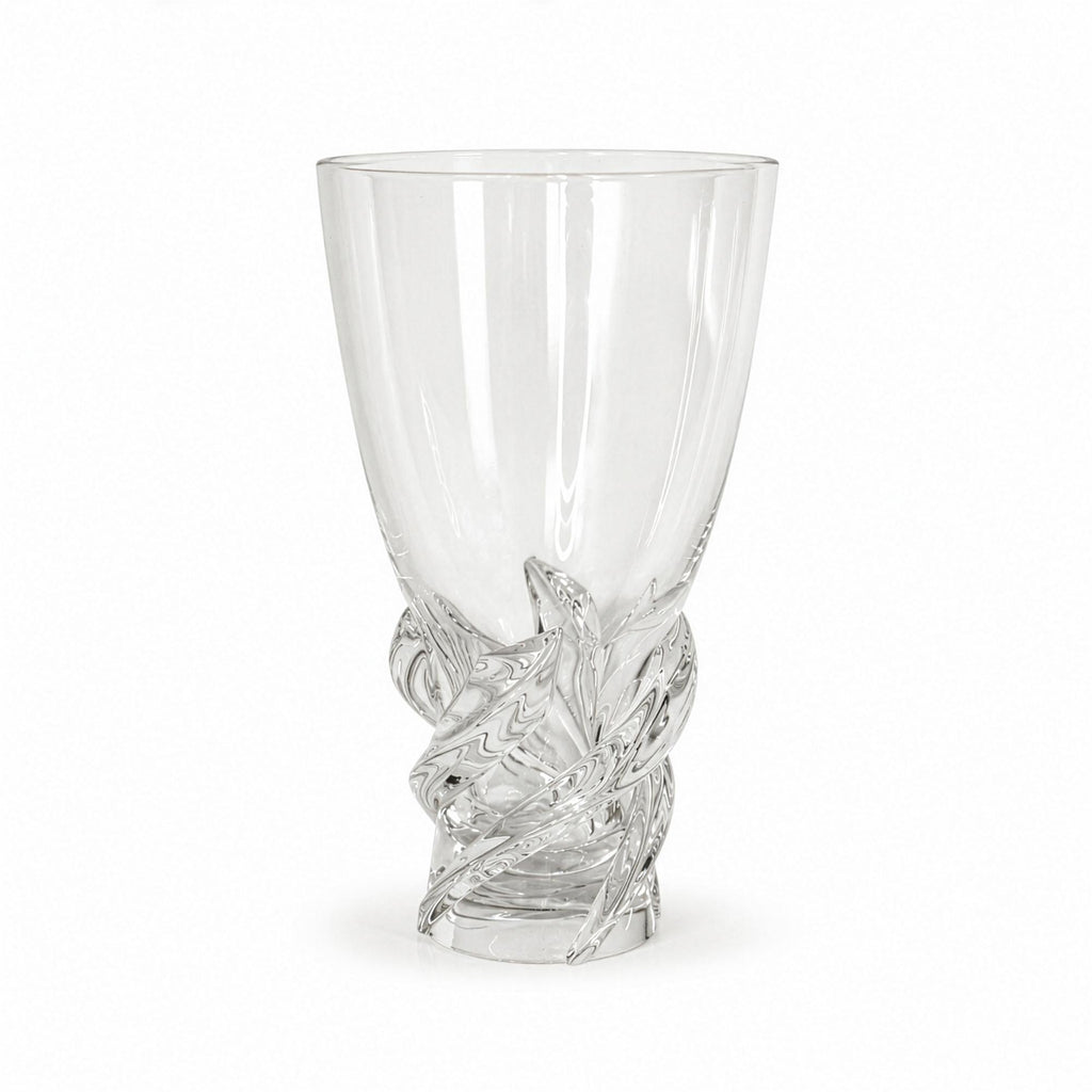 Vintage Scandinavian Art Crystal Vase, Sculptural Design, 1960 — image 2
