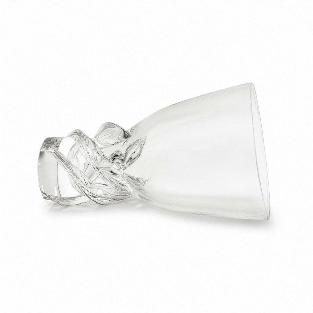 Vintage Scandinavian Art Crystal Vase, Sculptural Design, 1960 — image 4