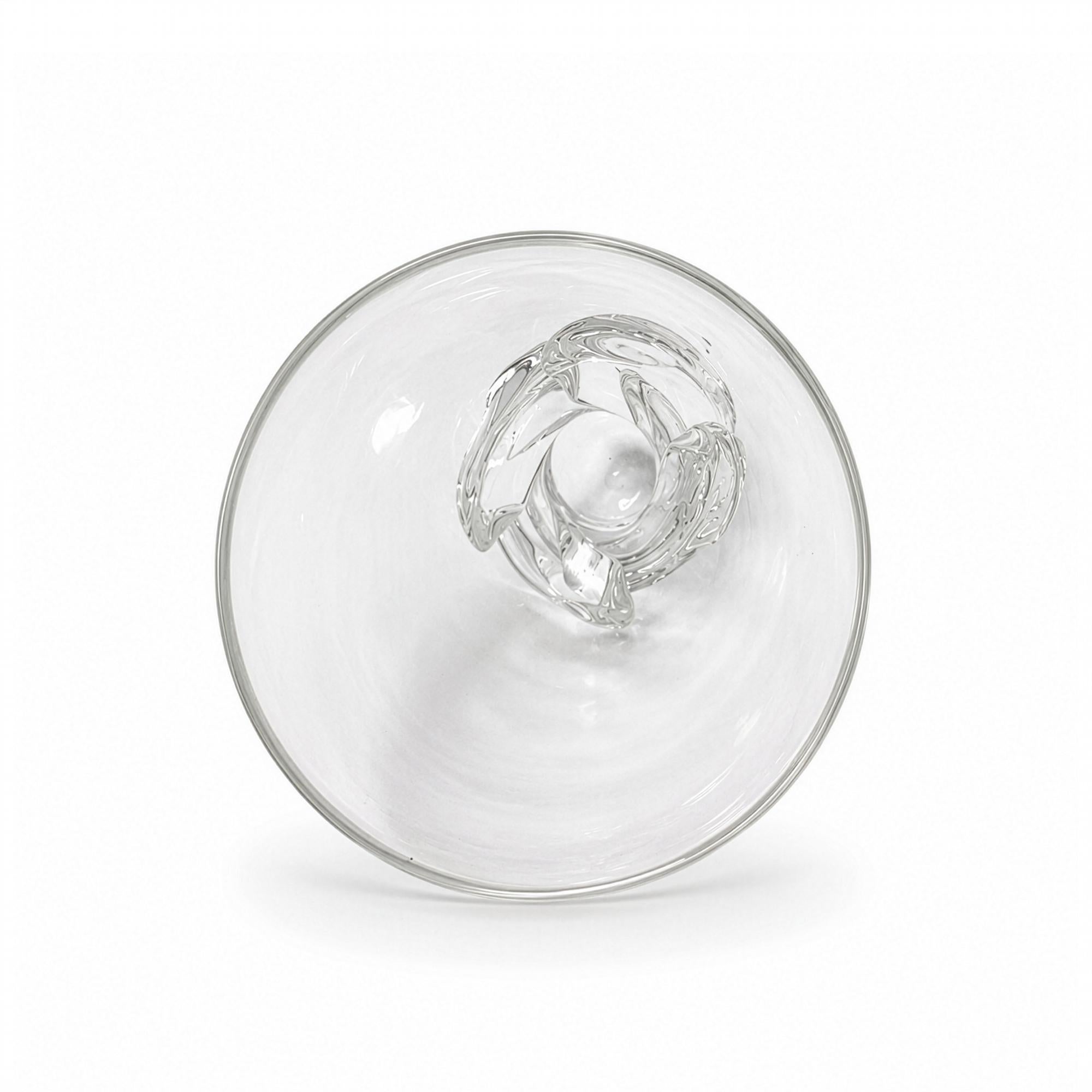 Vintage Scandinavian Art Crystal Vase, Sculptural Design, 1960 — image 5