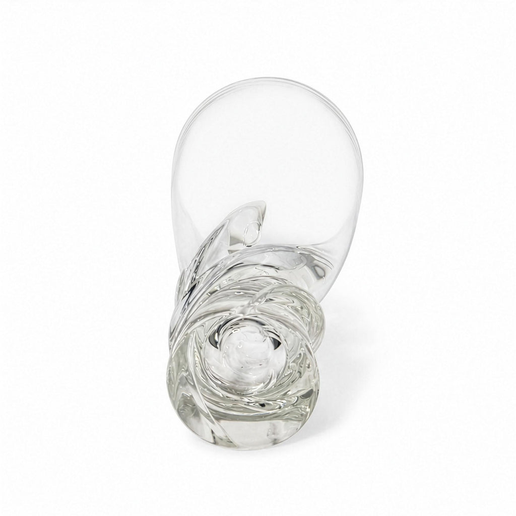 Vintage Scandinavian Art Crystal Vase, Sculptural Design, 1960 — image 6