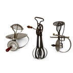 Set of Three Early 20th Century Metal and Wood Kitchen Utensils — image 2