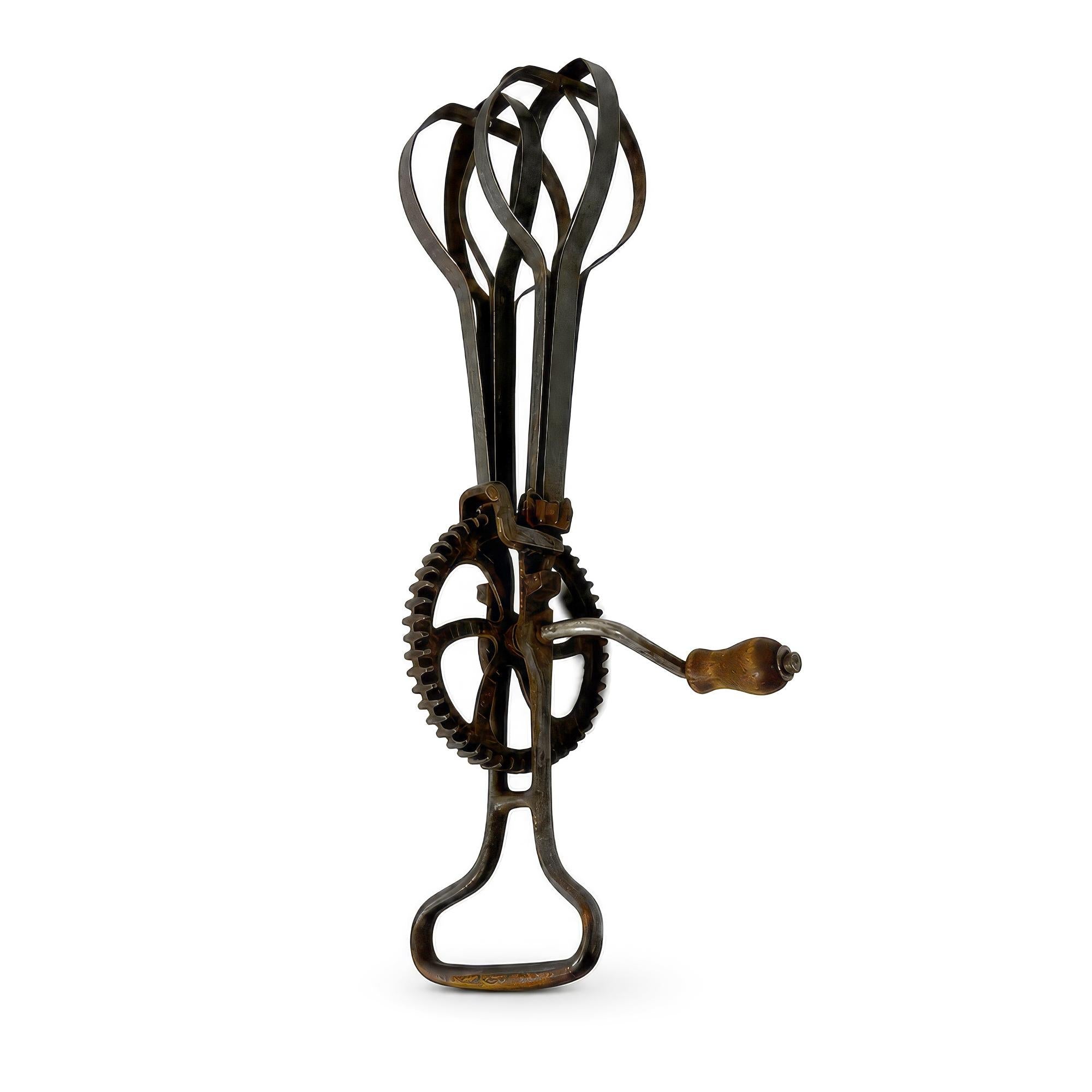 Set of Three Early 20th Century Metal and Wood Kitchen Utensils — image 7