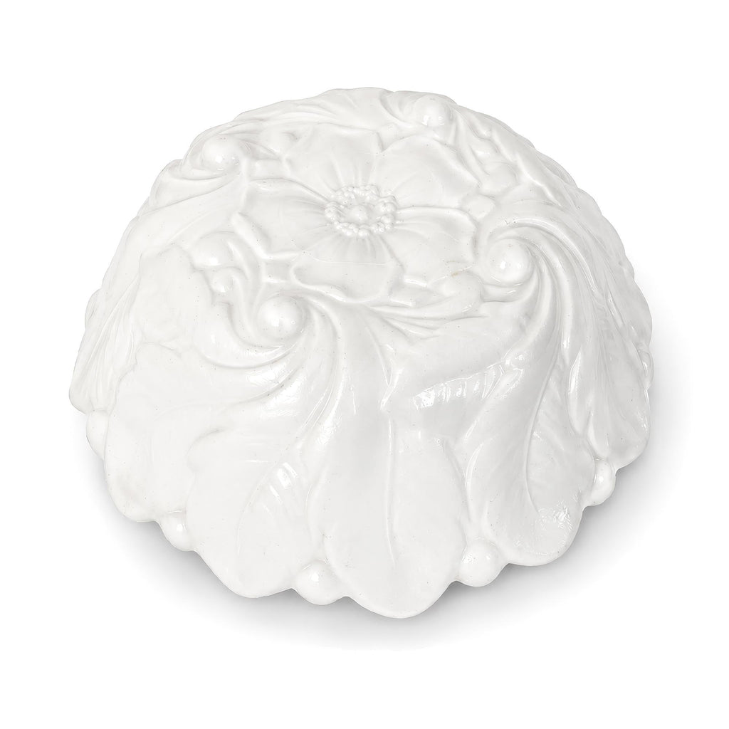 Vintage Indiana Glass Wild Rose Milk Glass Seven-Piece Bowl Set, 1960s — image 5