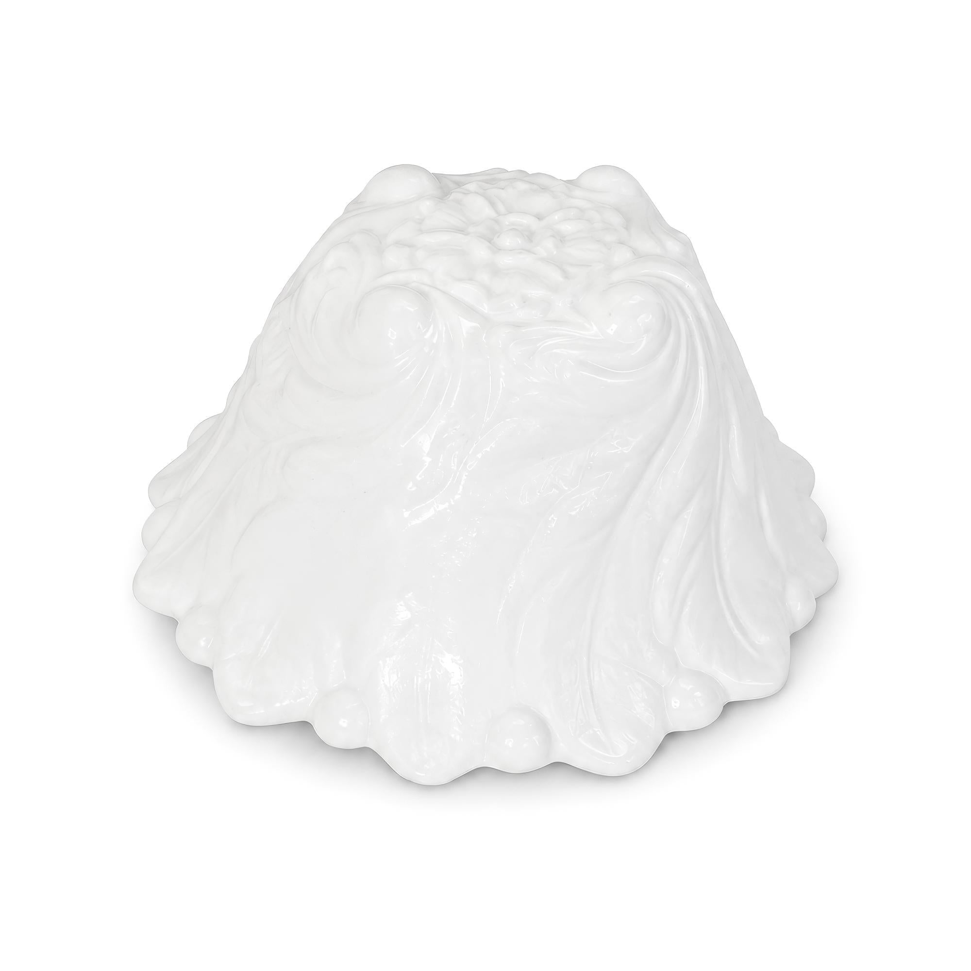 Vintage Indiana Glass Wild Rose Milk Glass Seven-Piece Bowl Set, 1960s — image 8