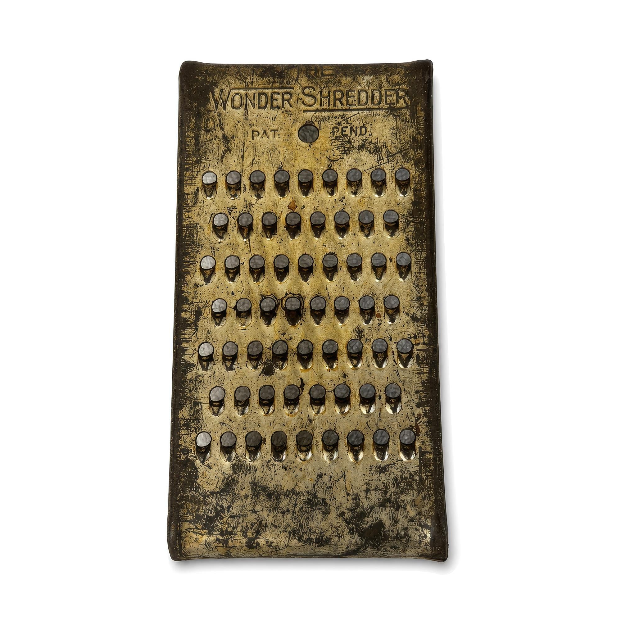 Wall Installation of Eleven Antique and Vintage Metal Kitchen Graters — image 5