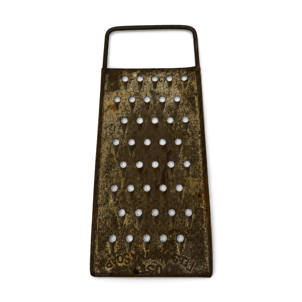 Wall Installation of Eleven Antique and Vintage Metal Kitchen Graters — image 10