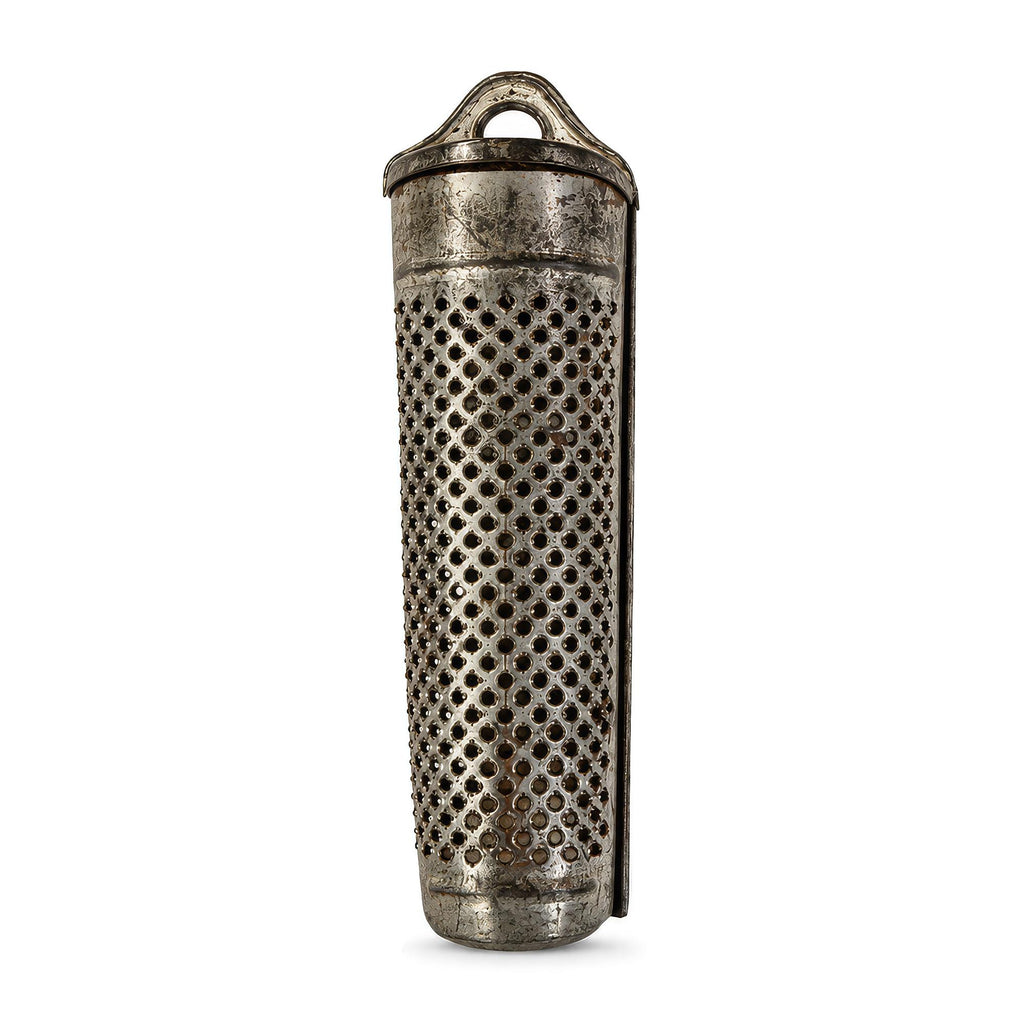 Wall Installation of Eleven Antique and Vintage Metal Kitchen Graters — image 11