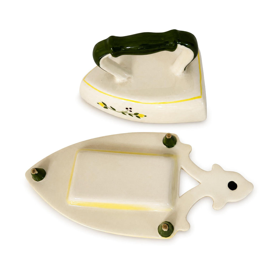 Vintage Brock of California Farmhouse Ceramic Butter Dish and Creamer Set — image 5