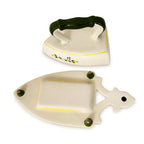 Vintage Brock of California Farmhouse Ceramic Butter Dish and Creamer Set — image 5