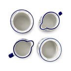 Set of Two Vintage German Blue and White Ceramic Butter Warmers — image 6