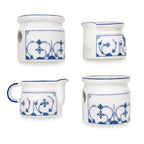 Set of Two Vintage German Blue and White Ceramic Butter Warmers — image 7