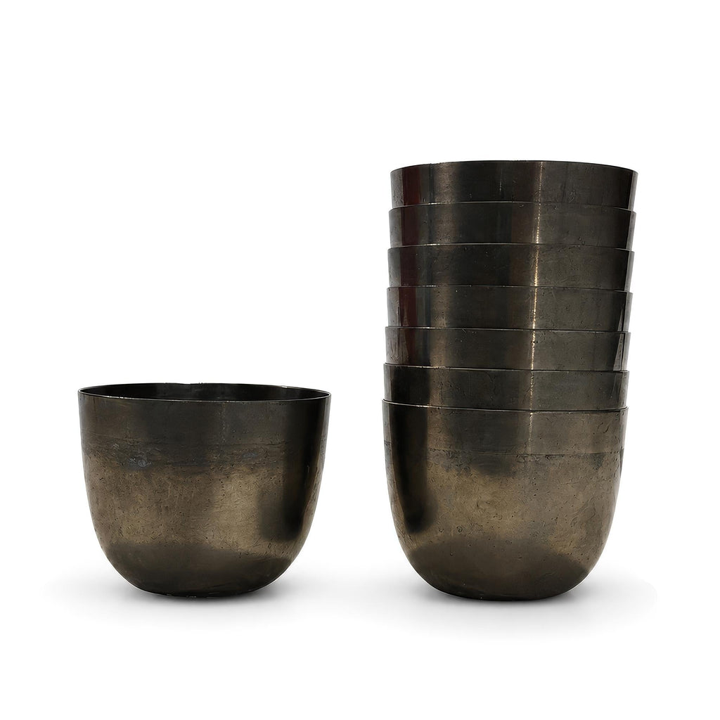 Vintage Set of Eight Pewter Jefferson Cups — image 11