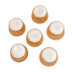 Mid-Century Fire King Peach Lustre Custard Cups Set of Six — image 4