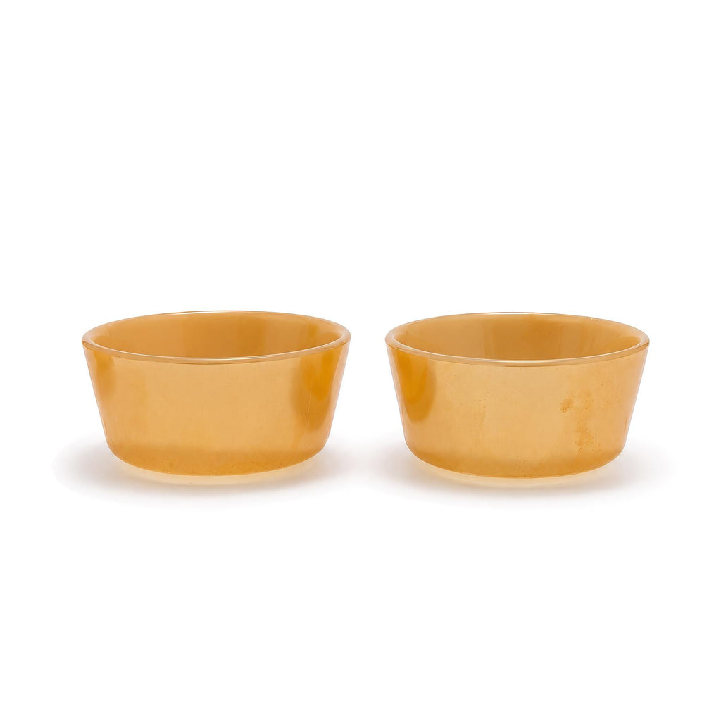 Mid-Century Fire King Peach Lustre Custard Cups Set of Six — image 6