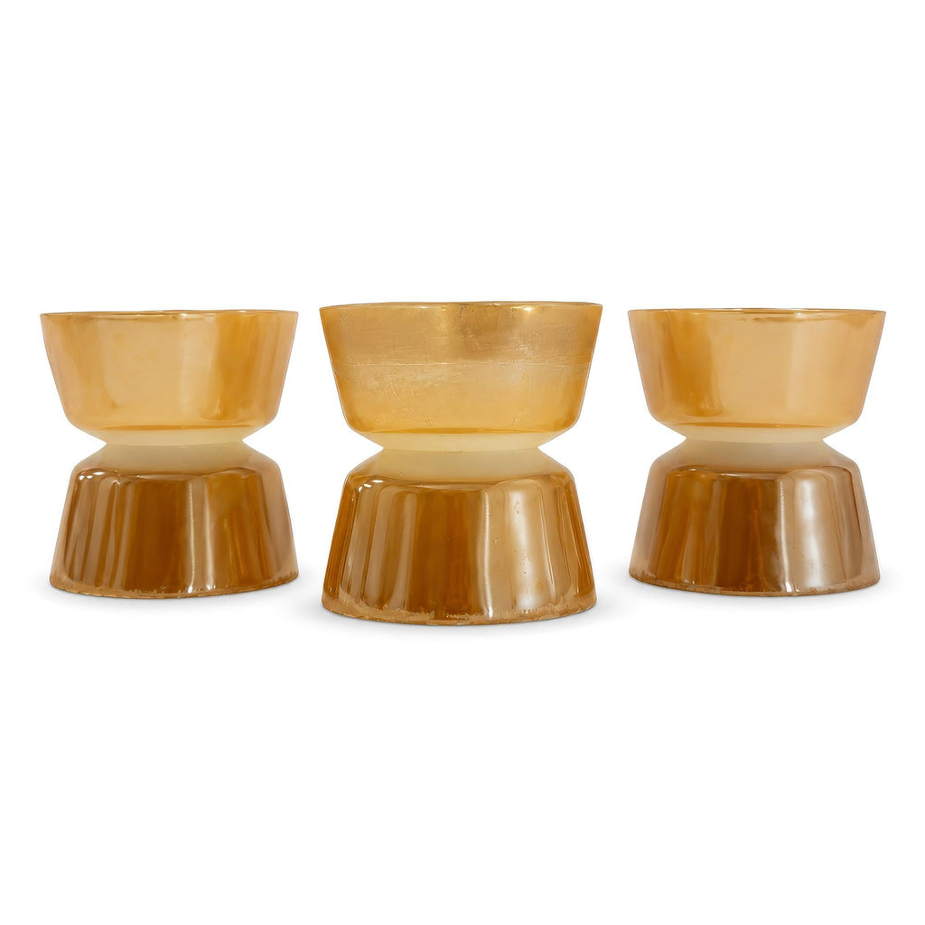 Mid-Century Fire King Peach Lustre Custard Cups Set of Six — image 9