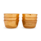 Mid-Century Fire King Peach Lustre Custard Cups Set of Six — image 10