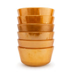 Mid-Century Fire King Peach Lustre Custard Cups Set of Six — image 11