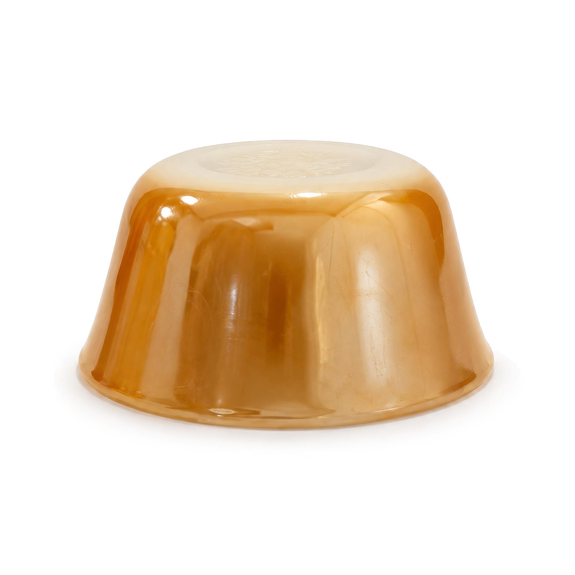 Fire King Peach Lustre Scalloped Custard Cups, Set of Six, Mid-Century Modern — image 6