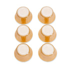 Fire King Peach Lustre Scalloped Custard Cups, Set of Six, Mid-Century Modern — image 8