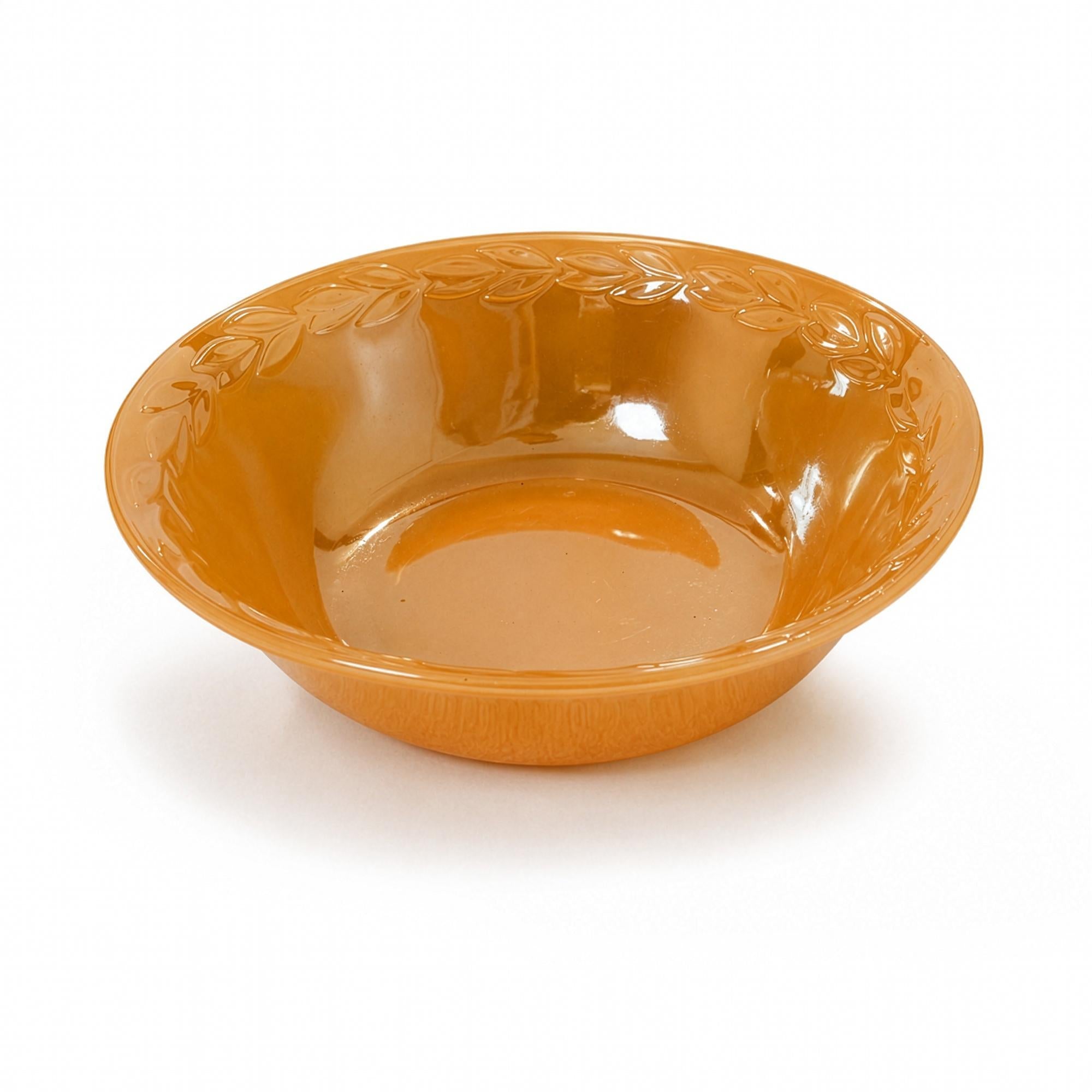 Fire King Peach Lustre Mixing Bowls Set of 3, Mid-Century Modern — image 12