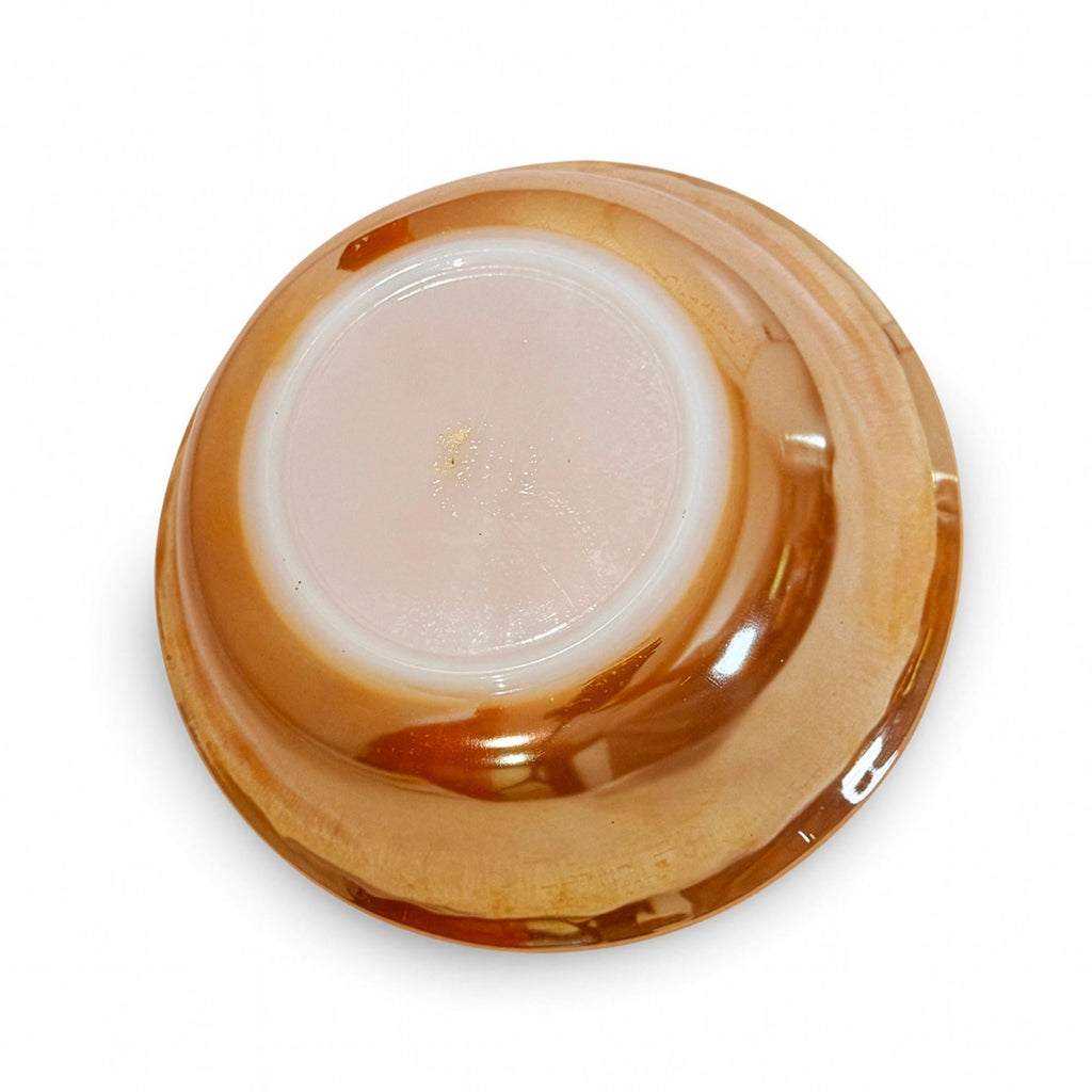Fire King Peach Lustre Mixing Bowls Set of 3, Mid-Century Modern — image 15