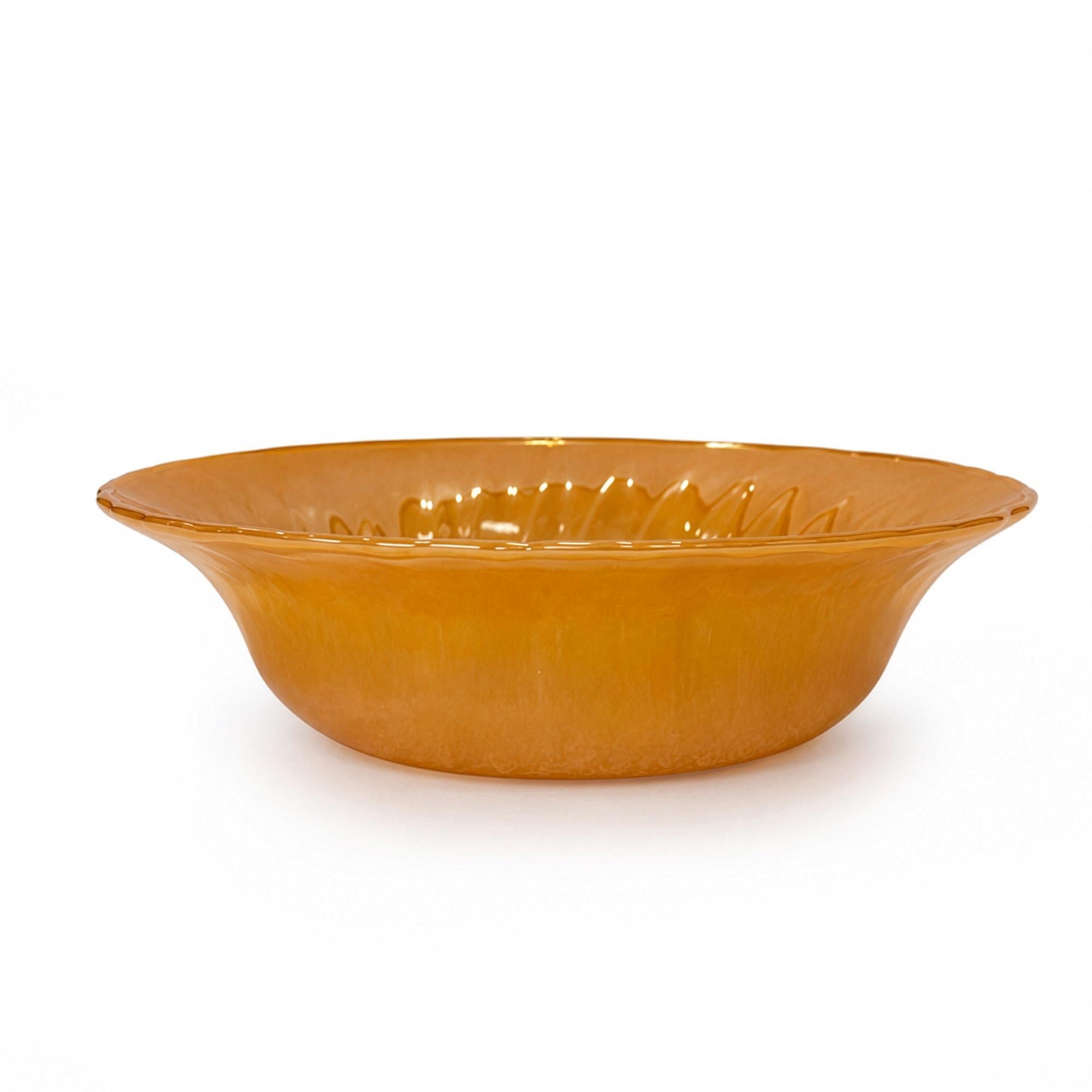 Fire King Peach Lustre Mixing Bowls Set of 3, Mid-Century Modern — image 16