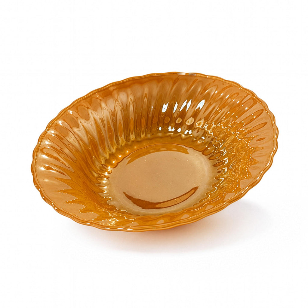Fire King Peach Lustre Mixing Bowls Set of 3, Mid-Century Modern — image 17