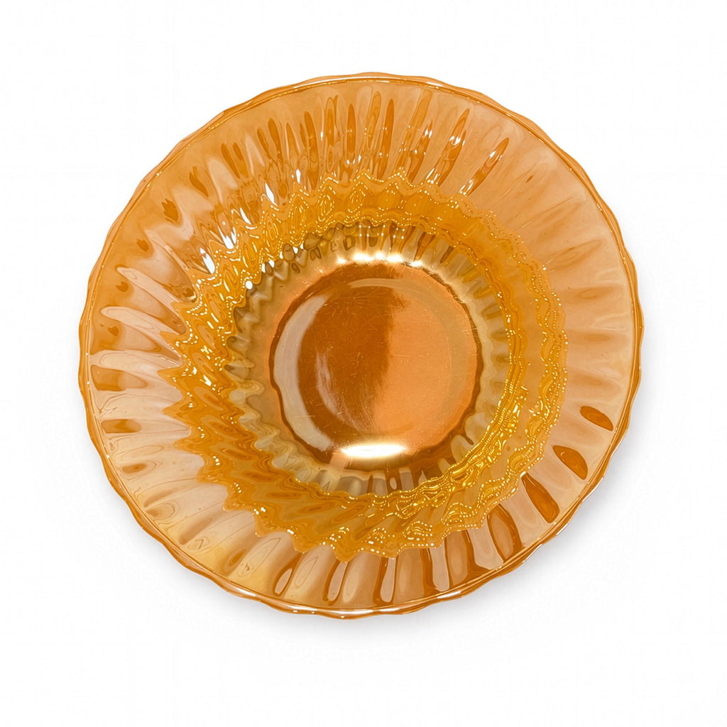 Fire King Peach Lustre Mixing Bowls Set of 3, Mid-Century Modern — image 19