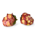 Vintage ceramic artichoke-shaped containers with lids