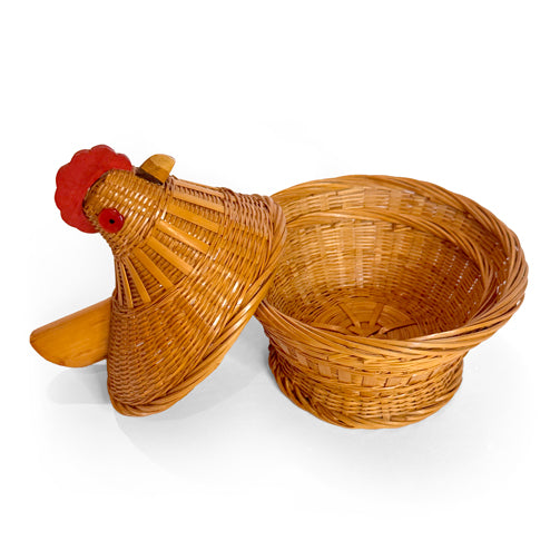 Vintage Wicker Hen Baskets